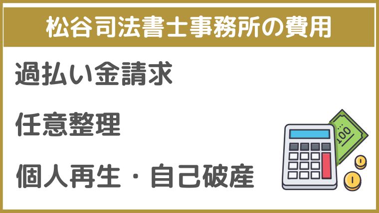 松谷司法書士事務所の費用