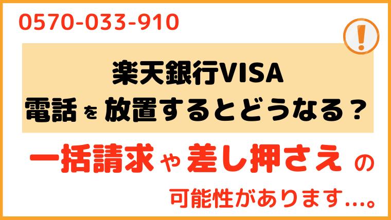 楽天銀行VISA_電話番号2