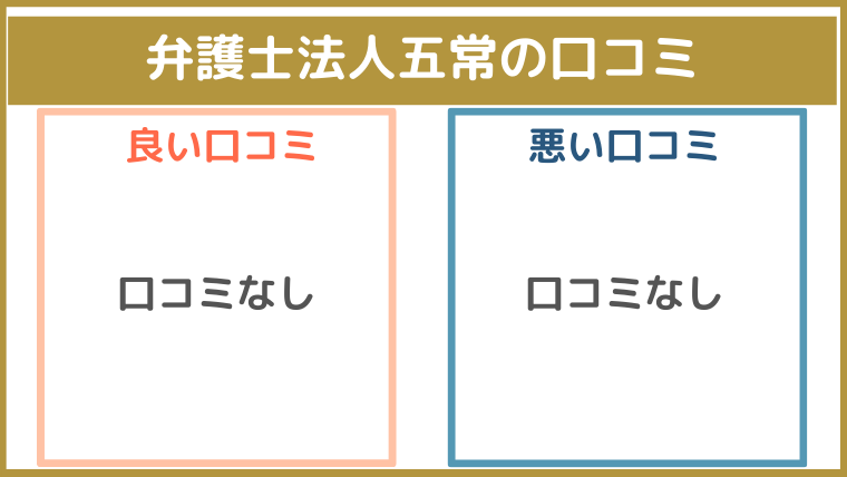 弁護士法人五常の評判・口コミ・レビュー