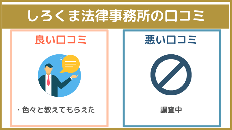 しろくま法律事務所の評判・口コミ・レビュー