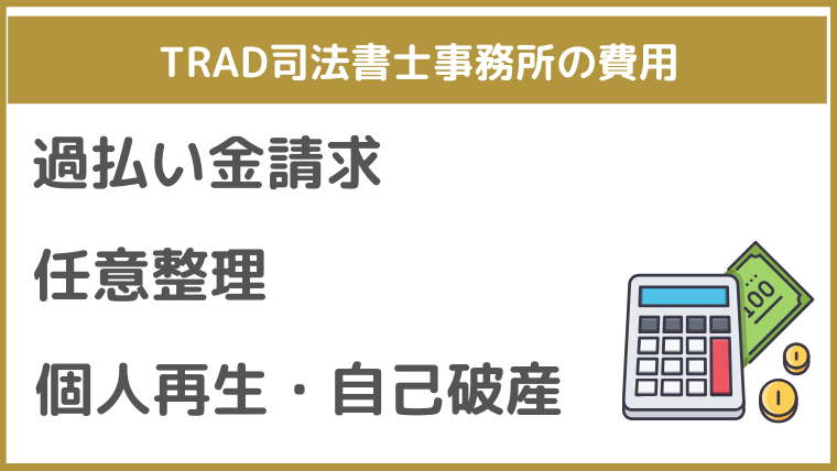 TRAD司法書士事務所の費用