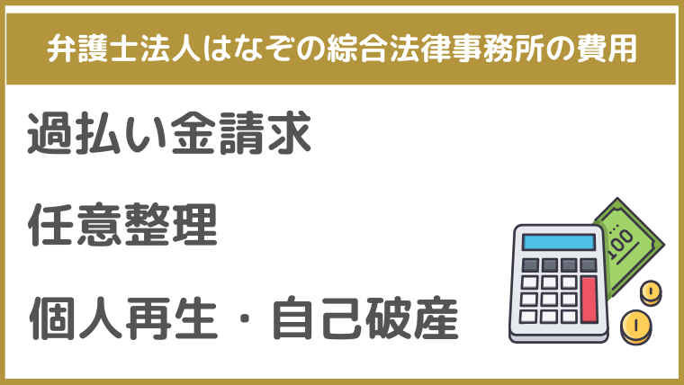 はなぞの綜合法律事務所の費用