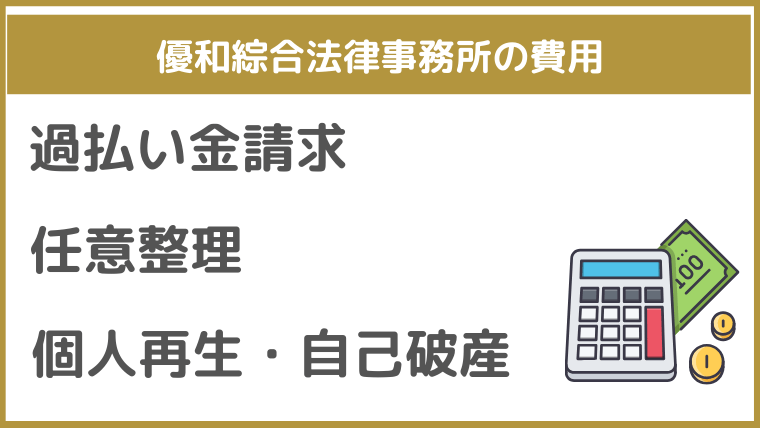 優和綜合法律事務所の費用