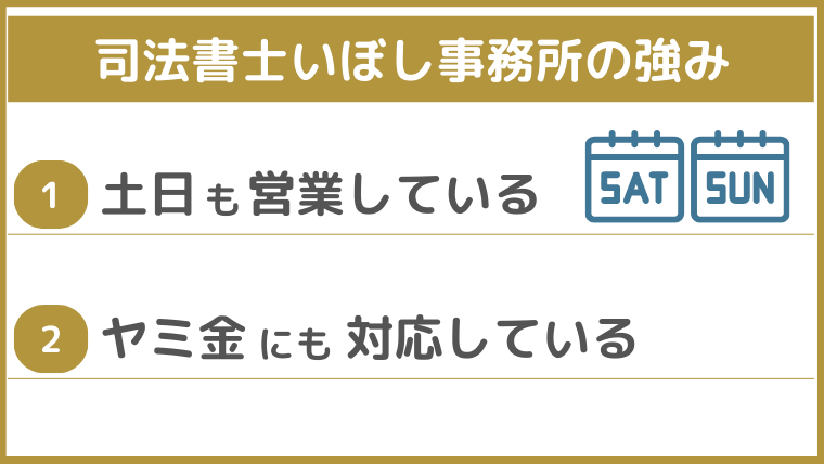 司法書士いぼし事務所の強み