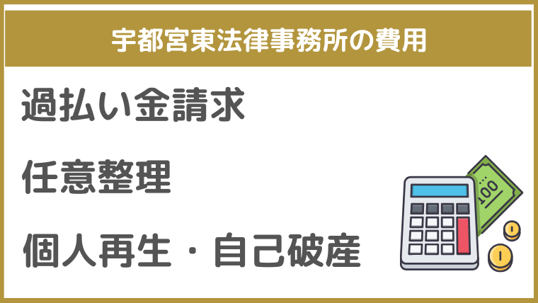 宇都宮東法律事務所の費用