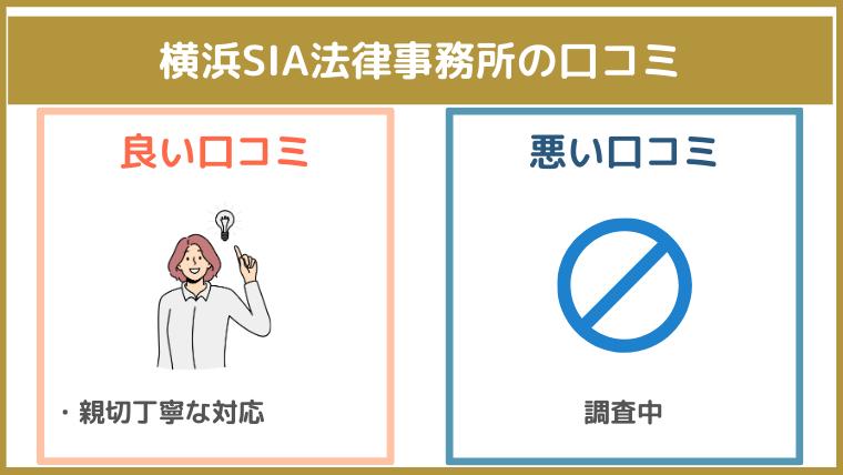 横浜SIA法律事務所の評判・口コミ・レビュー