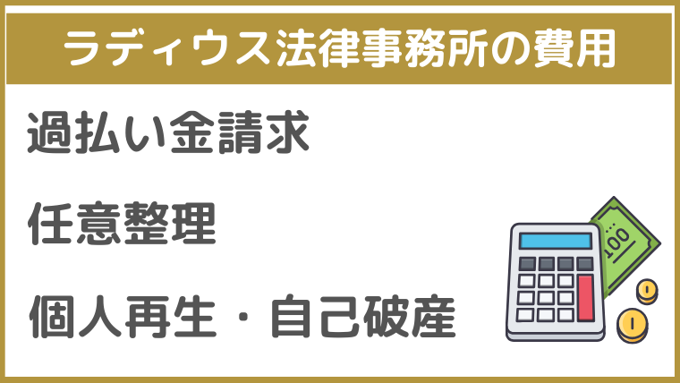 ラディウス法律事務所の費用