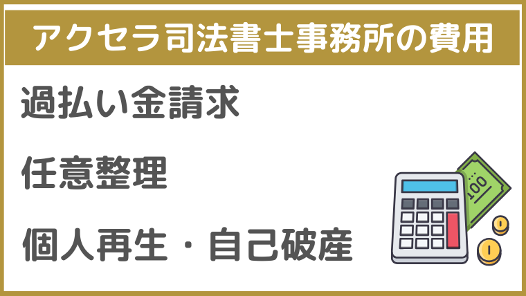 アクセラ司法書士事務所の費用