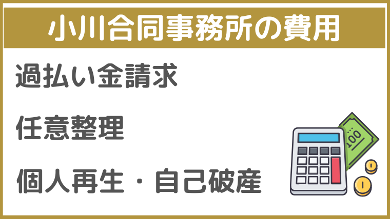 司法書士法人小川合同事務所の費用