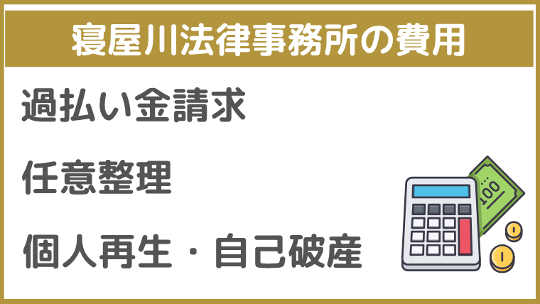 寝屋川法律事務所の費用