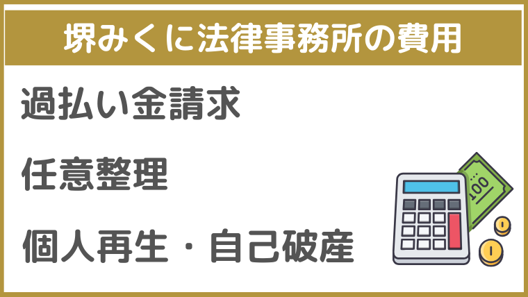 堺みくに法律事務所の費用