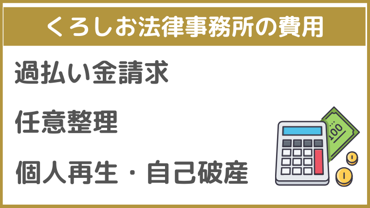 くろしお法律事務所の費用