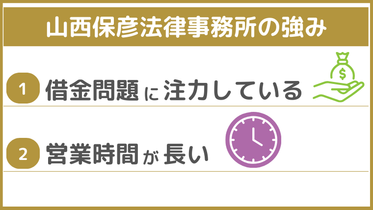 山西保彦法律事務所の強み