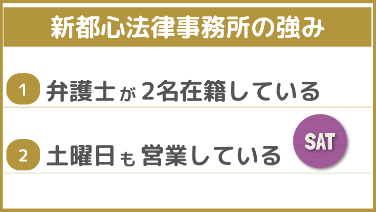 新都心法律事務所の強み