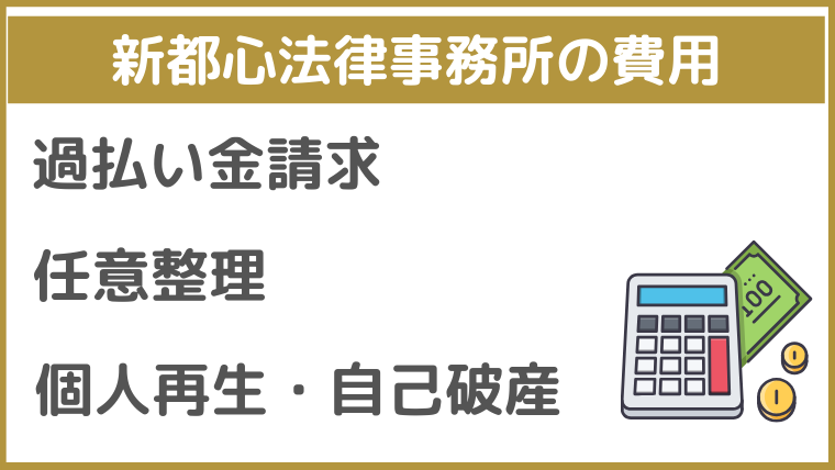 新都心法律事務所の費用