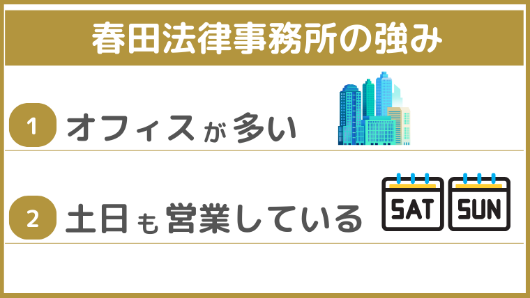 春田法律事務所の強み