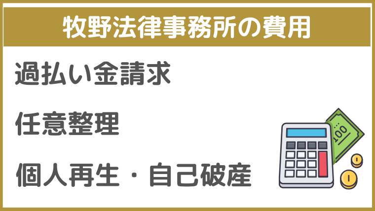 牧野法律事務所の費用