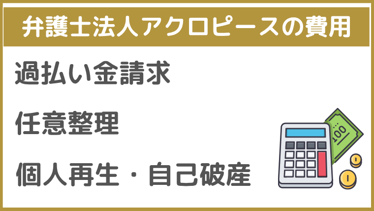 弁護士法人アクロピースの費用