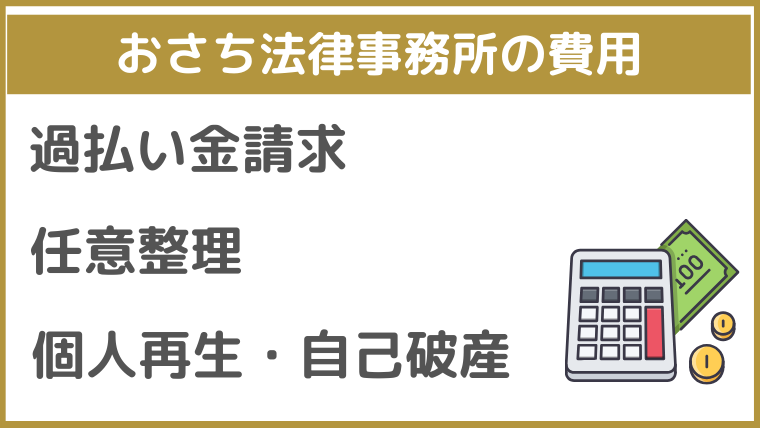 おさち法律事務所の費用