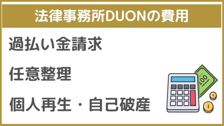 法律事務所DUONの費用