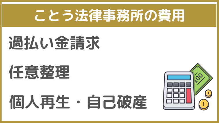 ことう法律事務所の費用