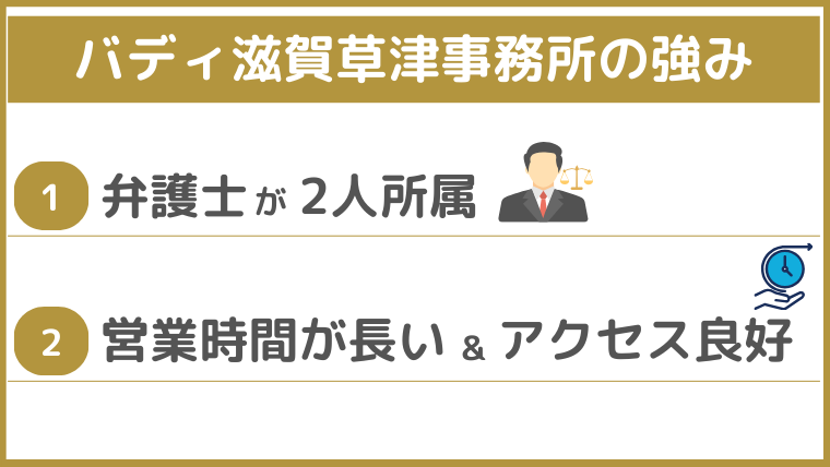 バディ滋賀草津事務所の強み