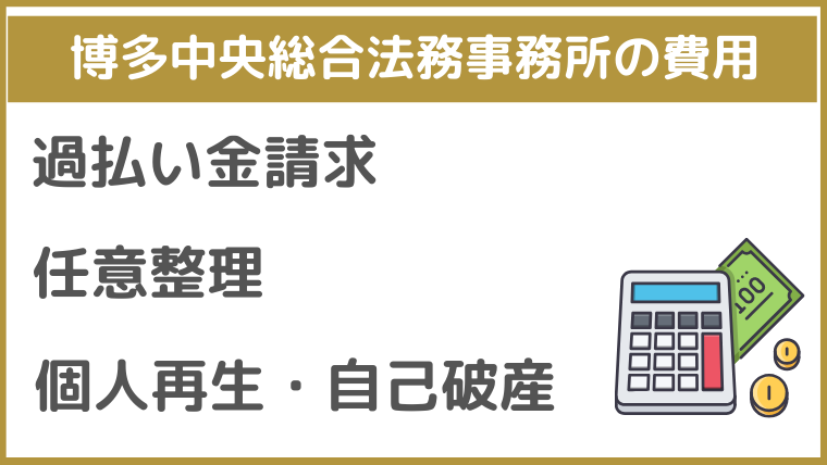 博多中央総合法務事務所の費用