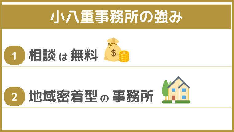 小八重事務所の強み