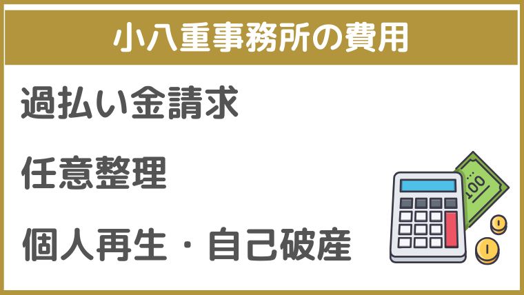 小八重事務所の費用