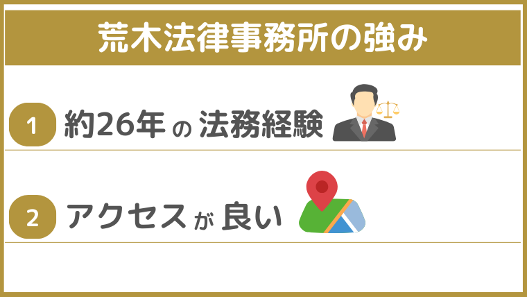 荒木法律事務所の強み