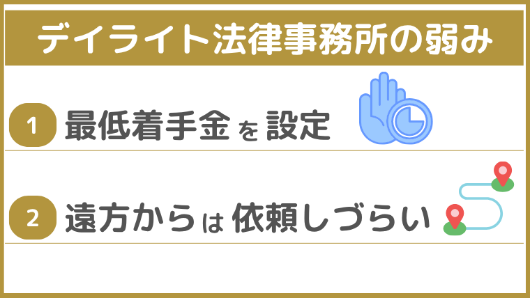 デイライト法律事務所の弱み